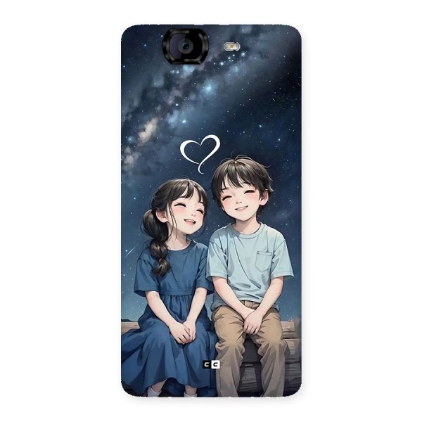 Cute Anime Teens Back Case for Canvas Knight A350