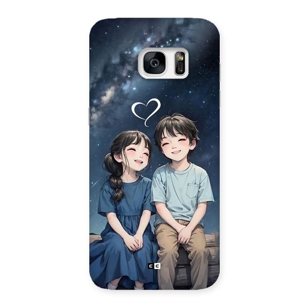 Cute Anime Teens Back Case for Galaxy S7 Edge