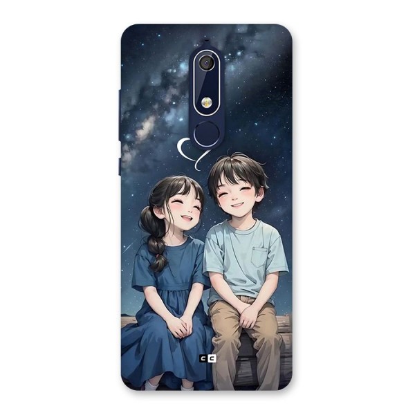 Cute Anime Teens Back Case for Nokia 5.1