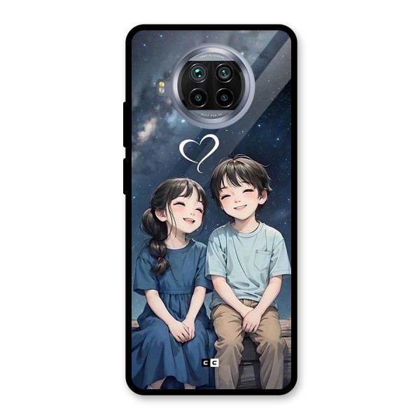 Cute Anime Teens Glass Back Case for Mi 10i