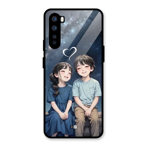 Cute Anime Teens Glass Back Case for OnePlus Nord