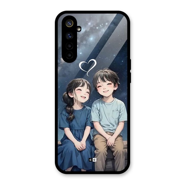 Cute Anime Teens Glass Back Case for Realme 6