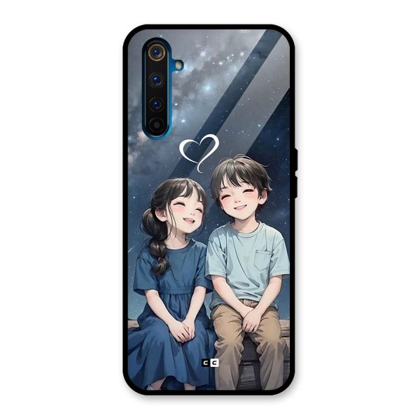 Cute Anime Teens Glass Back Case for Realme 6 Pro