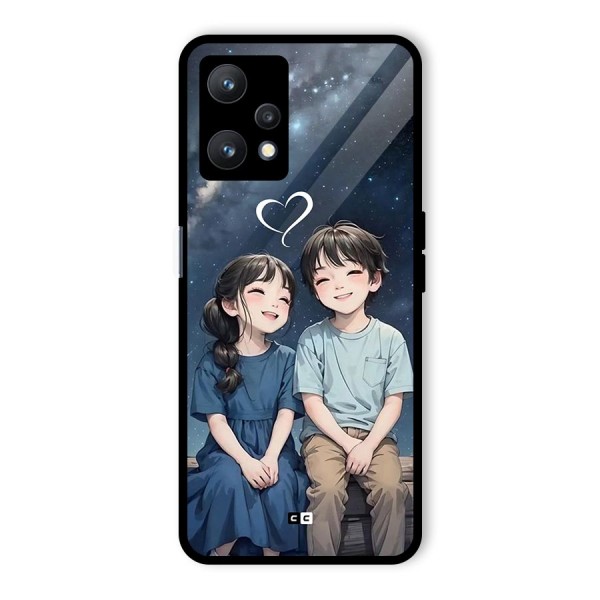 Cute Anime Teens Glass Back Case for Realme 9 Pro 5G