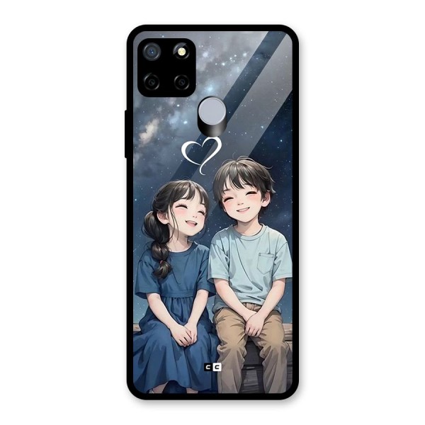 Cute Anime Teens Glass Back Case for Realme C12