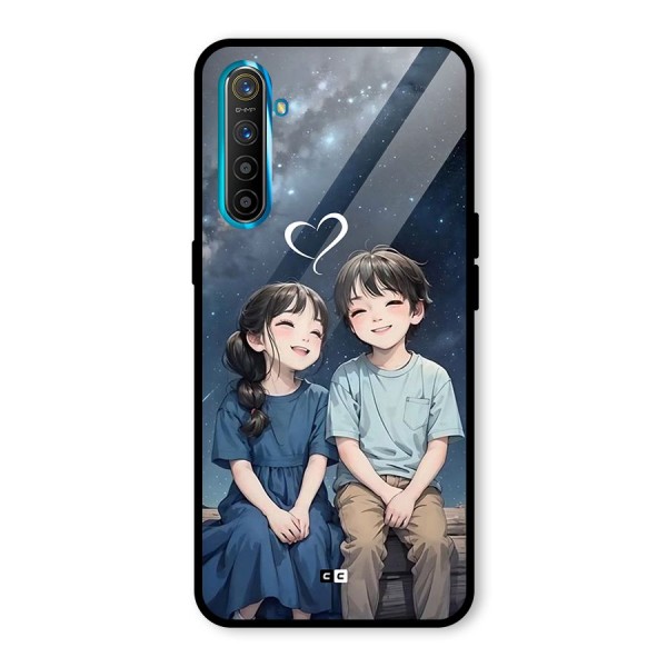 Cute Anime Teens Glass Back Case for Realme X2