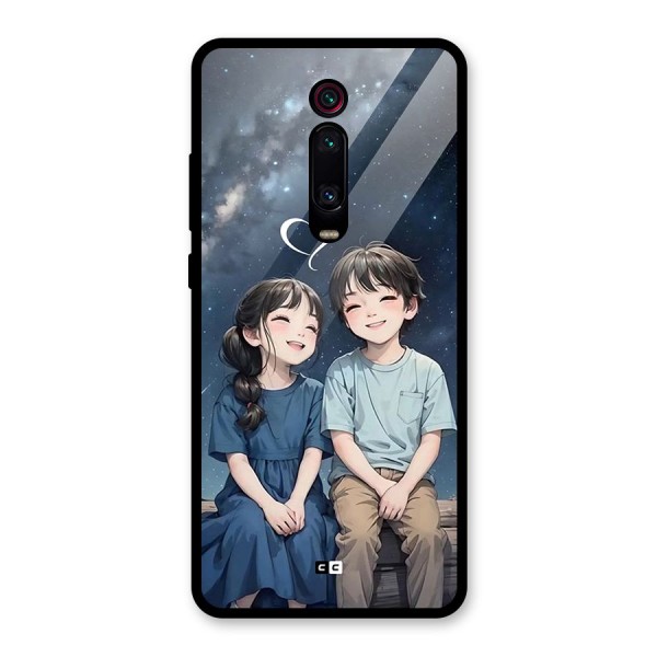 Cute Anime Teens Glass Back Case for Redmi K20 Pro