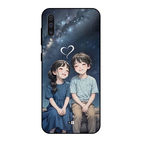 Cute Anime Teens Metal Back Case for Galaxy A50s