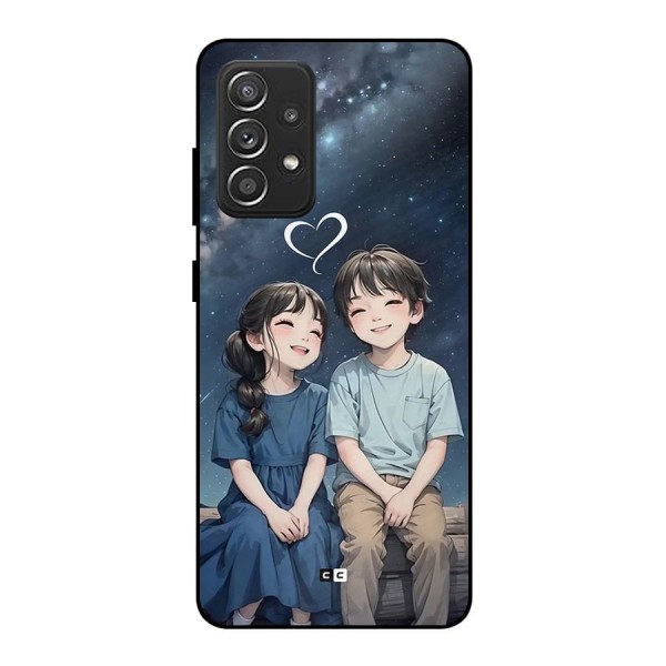 Cute Anime Teens Metal Back Case for Galaxy A52