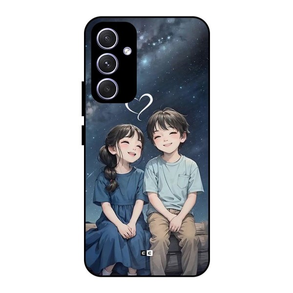 Cute Anime Teens Metal Back Case for Galaxy A54