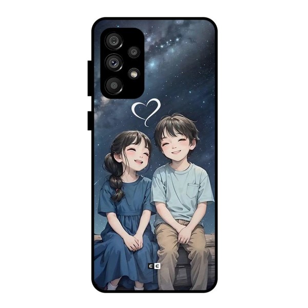 Cute Anime Teens Metal Back Case for Galaxy A73 5G