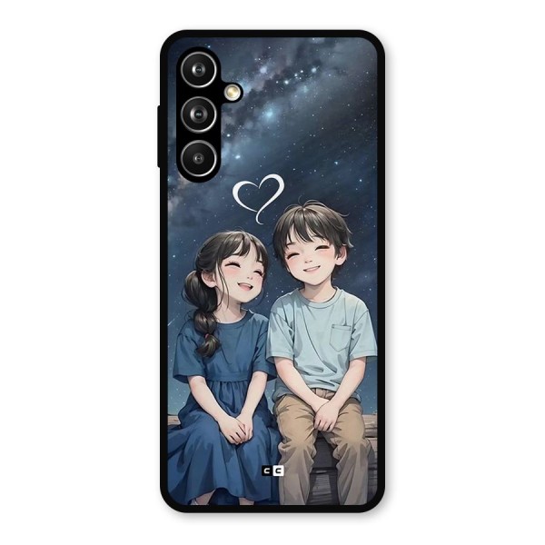 Cute Anime Teens Metal Back Case for Galaxy F54