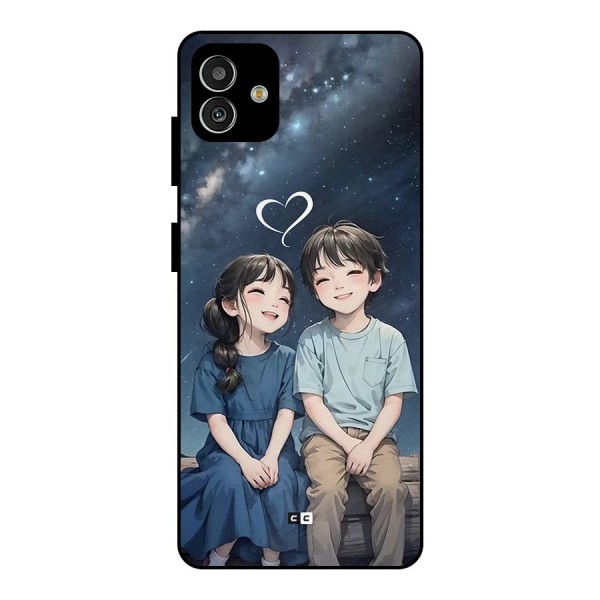 Cute Anime Teens Metal Back Case for Galaxy M13 5G