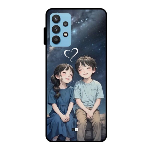 Cute Anime Teens Metal Back Case for Galaxy M32 5G