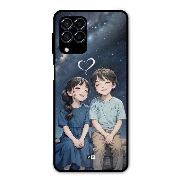 Cute Anime Teens Metal Back Case for Galaxy M53 5G