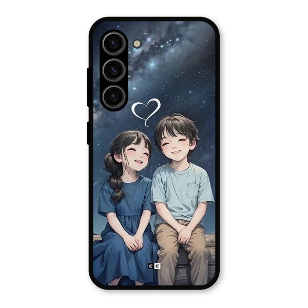 Cute Anime Teens Metal Back Case for Galaxy S23