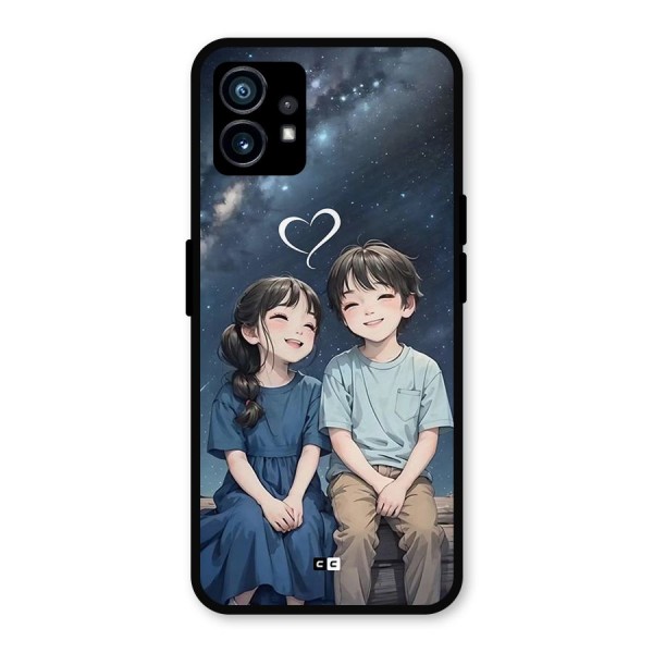 Cute Anime Teens Metal Back Case for Nothing Phone 1