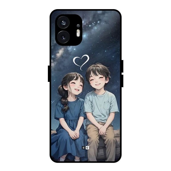 Cute Anime Teens Metal Back Case for Nothing Phone 2