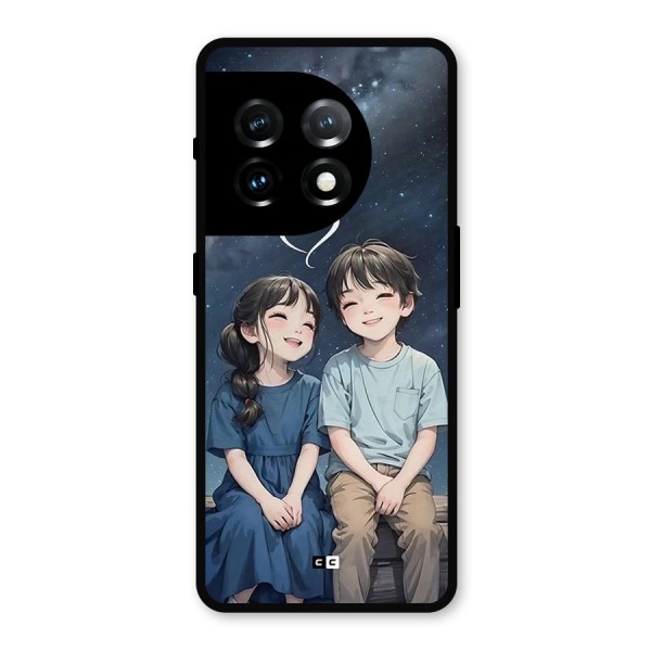 Cute Anime Teens Metal Back Case for OnePlus 11