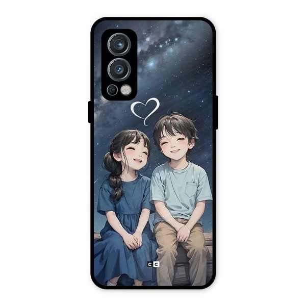 Cute Anime Teens Metal Back Case for OnePlus Nord 2 5G