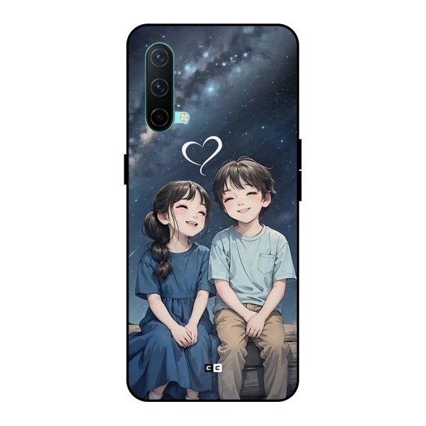Cute Anime Teens Metal Back Case for OnePlus Nord CE 5G