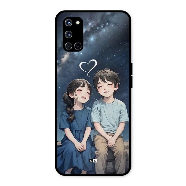 Cute Anime Teens Metal Back Case for Oppo A52