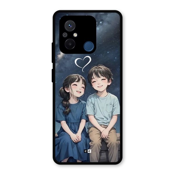 Cute Anime Teens Metal Back Case for Poco C55