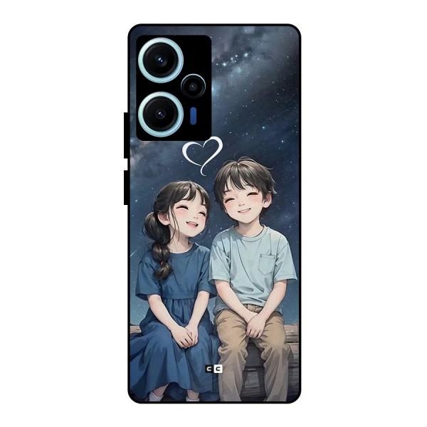 Cute Anime Teens Metal Back Case for Poco F5