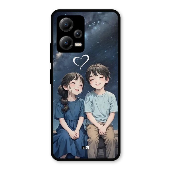 Cute Anime Teens Metal Back Case for Poco X5