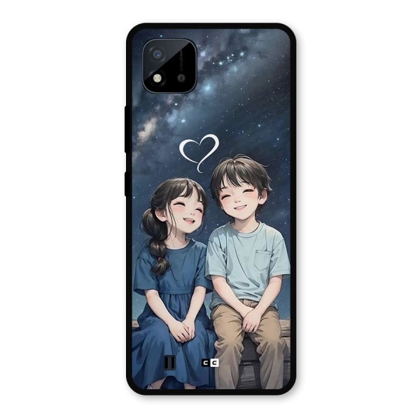 Cute Anime Teens Metal Back Case for Realme C11 2021