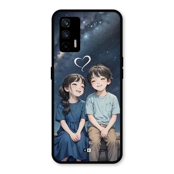 Cute Anime Teens Metal Back Case for Realme GT 5G