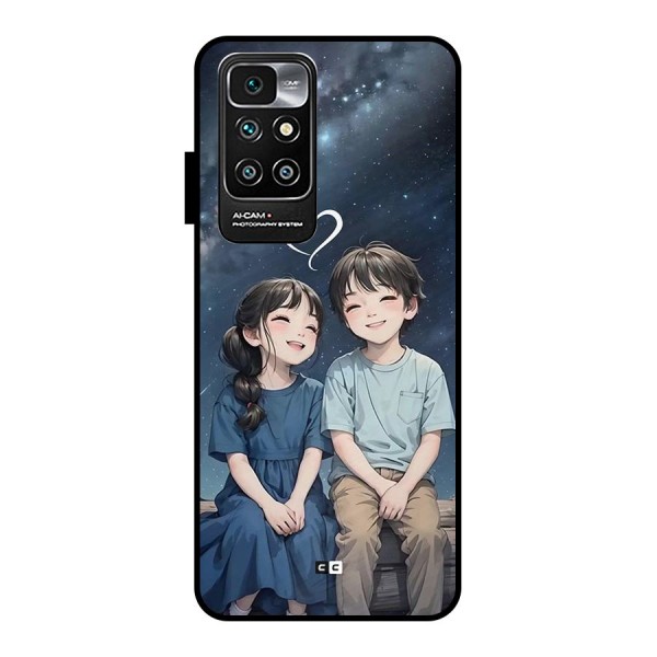 Cute Anime Teens Metal Back Case for Redmi 10 Prime