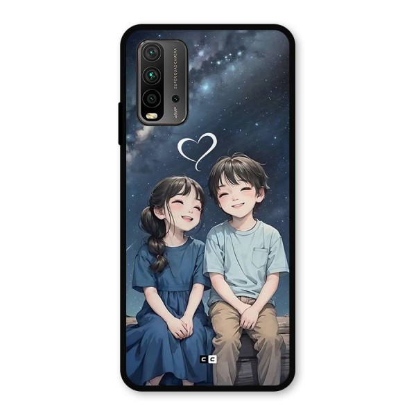 Cute Anime Teens Metal Back Case for Redmi 9 Power