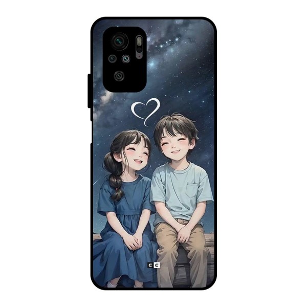 Cute Anime Teens Metal Back Case for Redmi Note 10