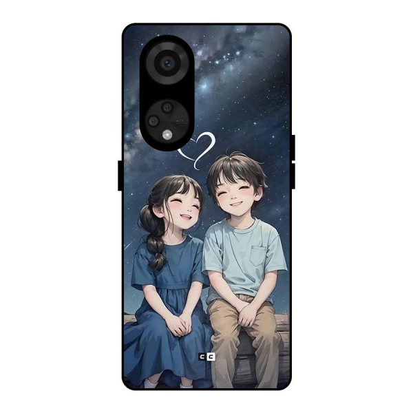 Cute Anime Teens Metal Back Case for Reno8 T 5G