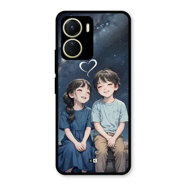 Cute Anime Teens Metal Back Case for Vivo T2x