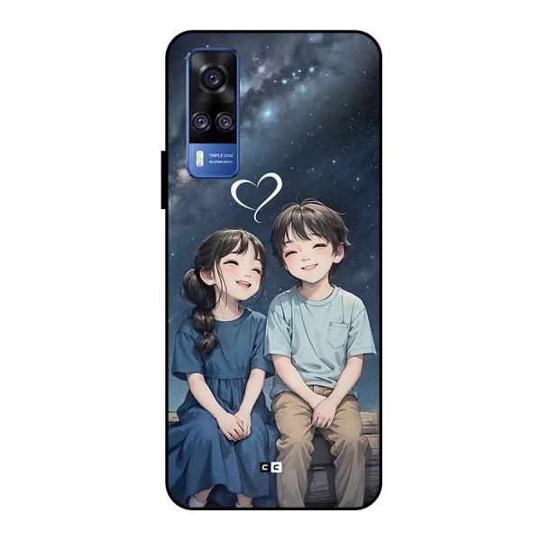 Cute Anime Teens Metal Back Case for Vivo Y51