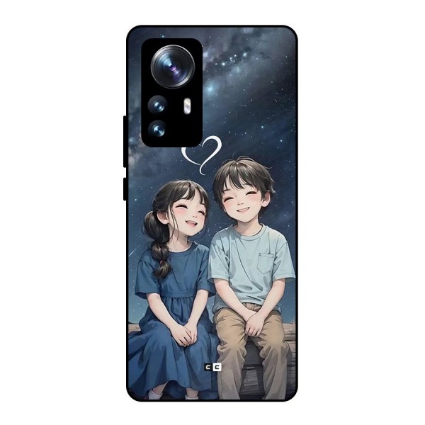 Cute Anime Teens Metal Back Case for Xiaomi 12 Pro