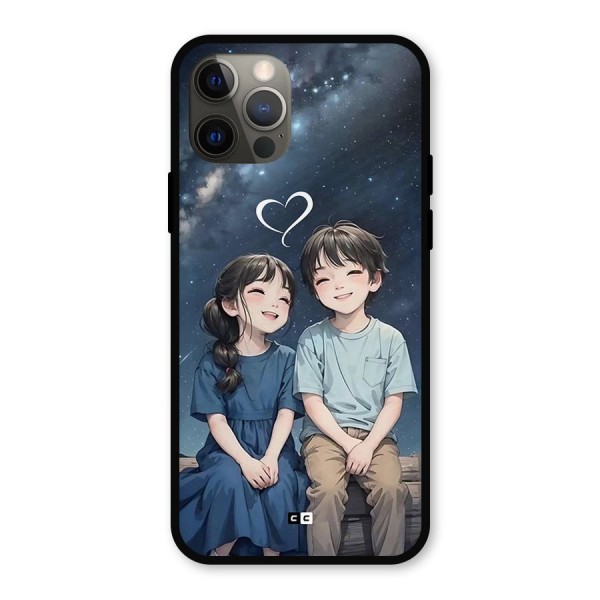 Cute Anime Teens Metal Back Case for iPhone 12 Pro