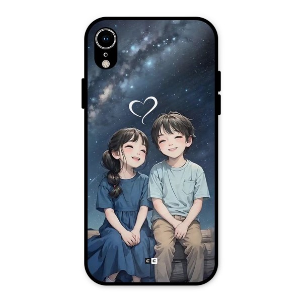 Cute Anime Teens Metal Back Case for iPhone XR