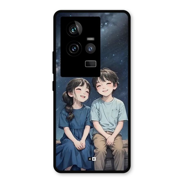 Cute Anime Teens Metal Back Case for iQOO 11 5G