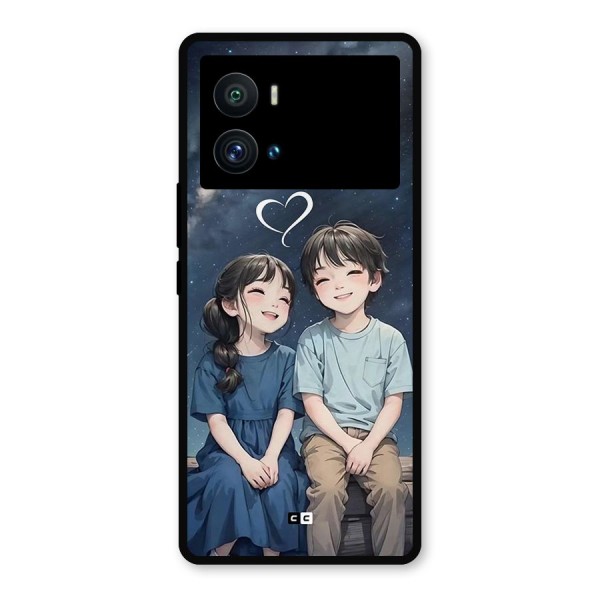 Cute Anime Teens Metal Back Case for iQOO 9 Pro