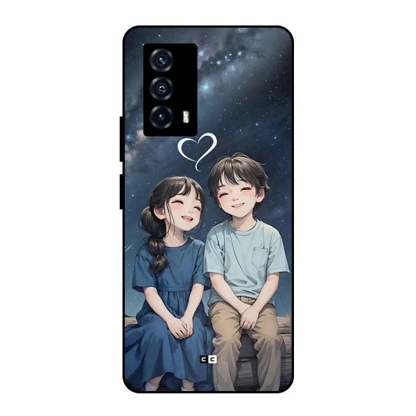 Cute Anime Teens Metal Back Case for iQOO Z5