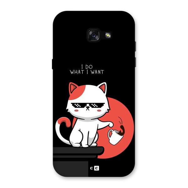 Cute Attitude Cat Back Case for Galaxy A7 (2017)