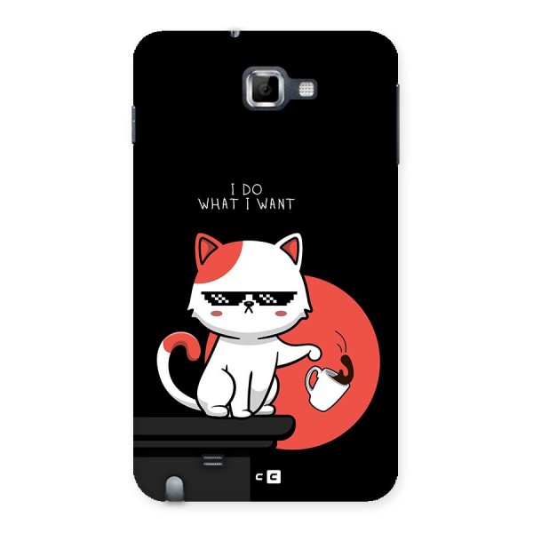 Cute Attitude Cat Back Case for Galaxy Note