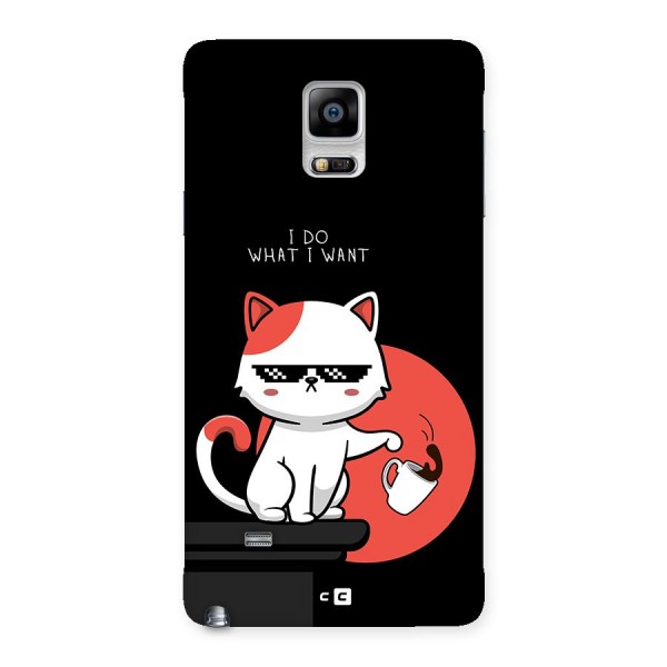 Cute Attitude Cat Back Case for Galaxy Note 4