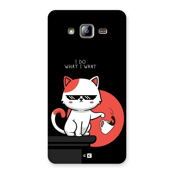 Cute Attitude Cat Back Case for Galaxy On5