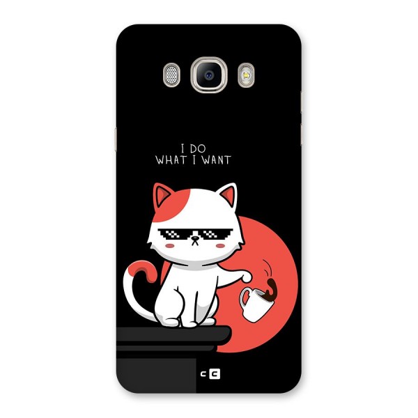 Cute Attitude Cat Back Case for Galaxy On8