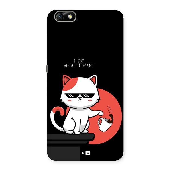 Cute Attitude Cat Back Case for Honor 4X