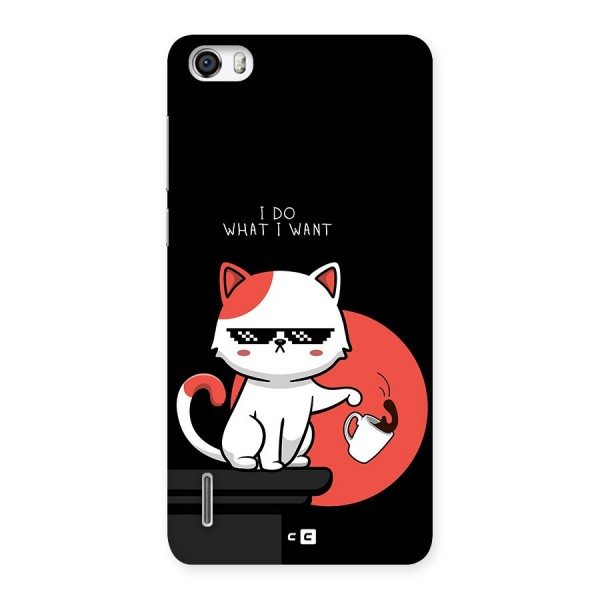 Cute Attitude Cat Back Case for Honor 6